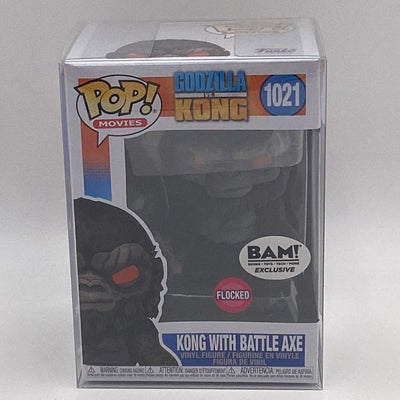 Funko Pop! Movies - Godzilla VS Kong - Kong With Battle Axe (Flocked) (BAM Exclusive)