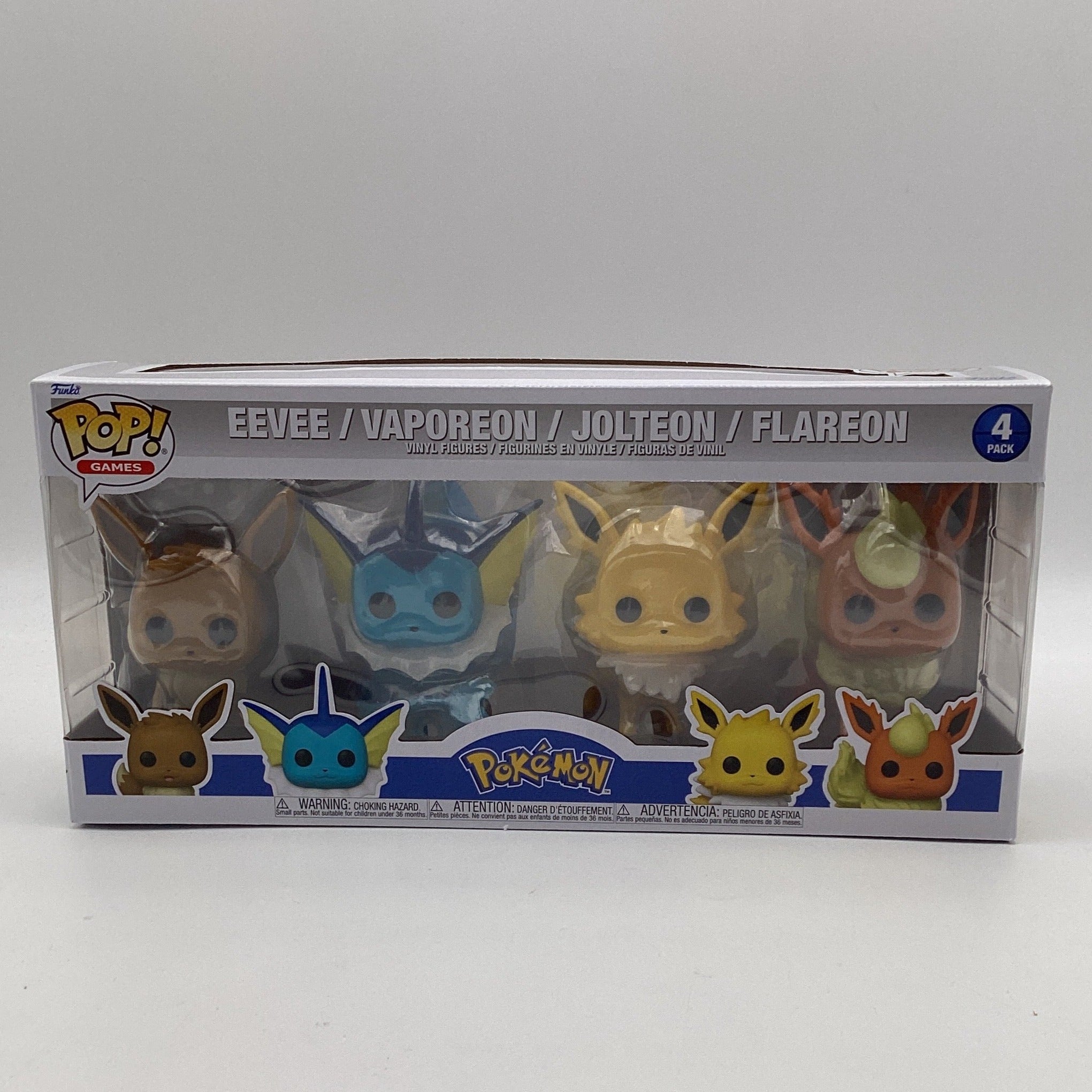 Funko Pop! Games Pokemon Eevee, Vaporeon, Jolteon and Flareon 4