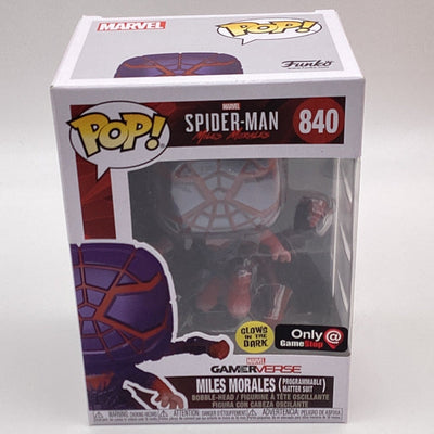 Funko Pop! Marvel - Spider-Man Miles Morales - Miles Morales (Programmable Matter Suit) (Glow In The Dark) (GameStop Exclusive)