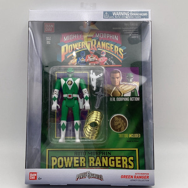 Mighty Morphin Power Rangers Auto Morphin Green Ranger Tommy Legacy Co
