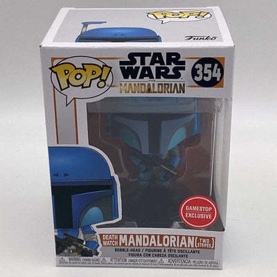 Funko Pop! Star Wars - The Mandalorian - Death Watch Mandalorian (Two Stripes) (GameStop Exclusive)