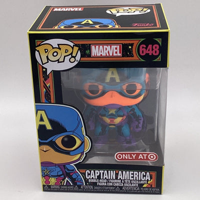 Funko Pop! Marvel - Captain America (Black Light) (Target Exclusive)