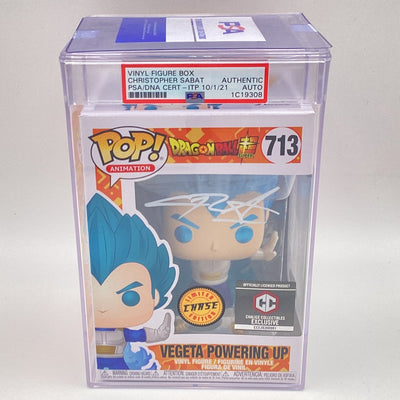 Funko Pop! Animation - DragonBall Super - Vegeta Powering Up (Autographed by Chris Sabat) (Chase) (PSA)
