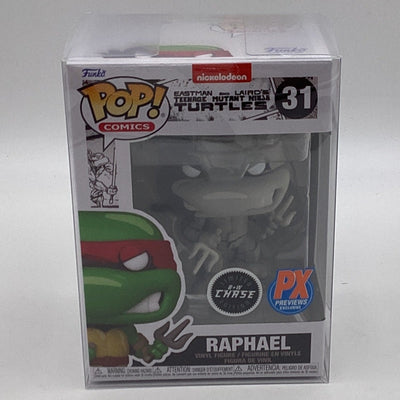 Funko Pop! Comics - Teenage Mutant Ninja Turtles - Raphael (Black & White) (PX Exclusive) (Chase)