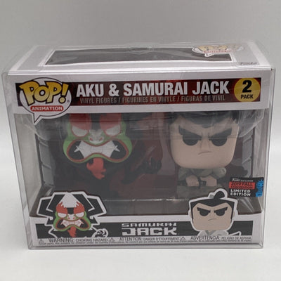 Funko Pop! Animation - Samurai Jack - Aku & Samurai Jack (2 Pack) (2019 Fall Convention Limited Edition)