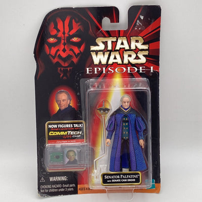 Star Wars Episode 1 Senator Palpatine with Senate Cam Droid 3.75" Action Figure