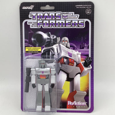 Transformers Super7 Reaction Chrome Commander Megatron Action Figure