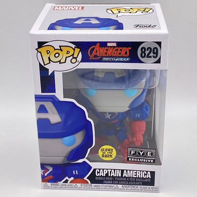 Funko Pop! Marvel Avengers - Mech Strike - Captain America (Glow In The Dark) (FYE Exclusive)