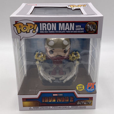 Funko Pop! Marvel Studios - Iron Man With Gantry (Glow In The Dark) (PX Exclusive)