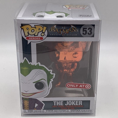 Funko Pop! Heroes - Batman Arkham Asylum - The Joker (Orange Chrome) (Target Exclusive)