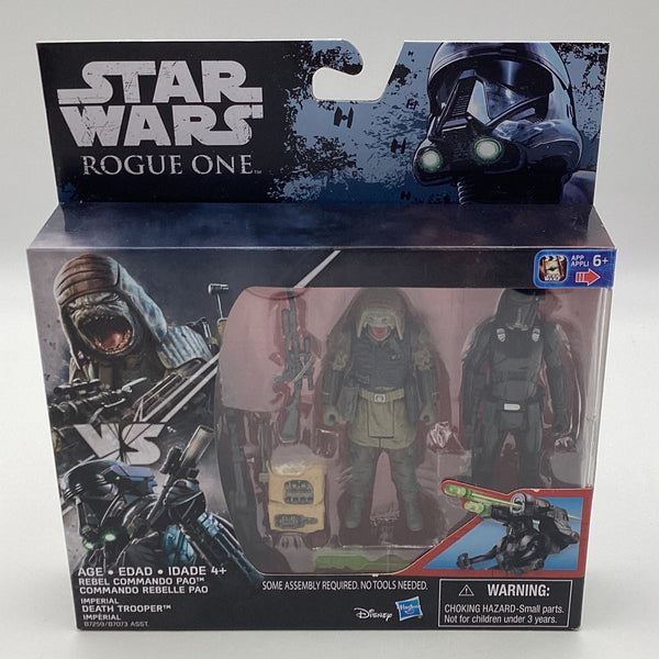 Star Wars Rogue One Rebel Commando Pao Imperial Death Trooper Action F