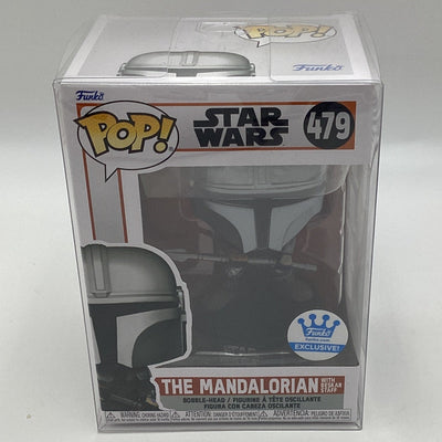Funko Pop! Star Wars - The Mandalorian With Beskar Staff (Funko Shop Exclusive)