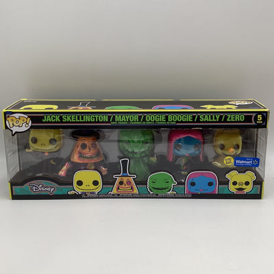 Funko Pop! Disney - The Nightmare Before Christmas (5 Pack) (Glow In The Dark) (Black Light) (Walmart Exclusive) (Damaged)