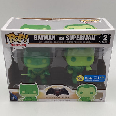Funko Pop! Heroes - Batman VS Superman (2 Pack) (Glow In The Dark) (Walmart Exclusive) (Damaged)