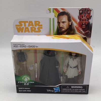 Star Wars Force Link 2.0 - Darth Maul Qui-Gon Jinn 3.75" Action Figure