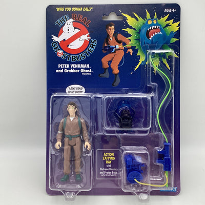 The Real Ghostbusters - Peter Venkman And Grabber Ghost Action Figure