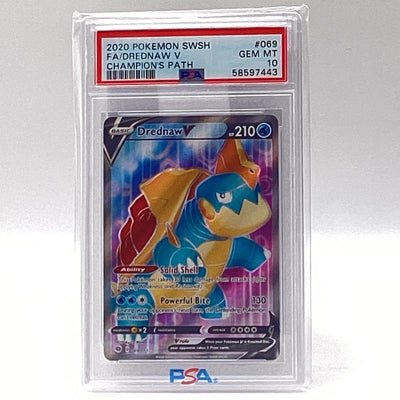 2020 Pokemon SWSH Drednaw V Champion's Path PSA Gem Mint 10