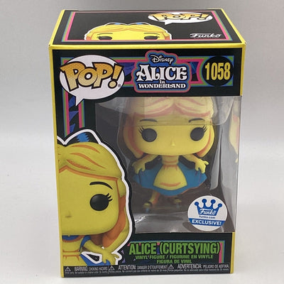 Funko Pop! Disney - Alice In Wonderland - Alice (Curtsying) (Black Light) (Funko Shop Exclusive)