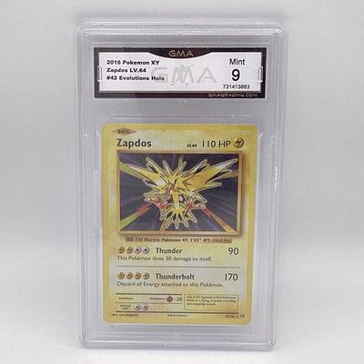 2019 Pokemon XY Zapdos LV.64 GMA Mint 9