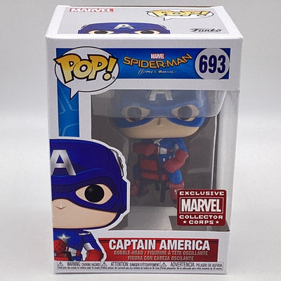 Funko Pop! Marvel - Spider-Man Homecoming - Captain America (Marvel Collector Corps Exclusive)