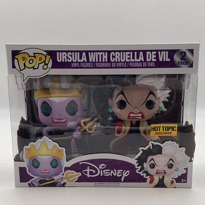 Funko Pop! Disney - Ursula With Cruella De Vil (2 Pack) (Hot Topic Exclusive)