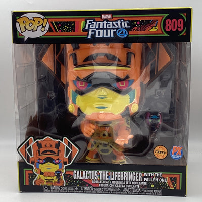Funko Pop! Marvel Fantastic Four - Galactus The Lifebringer With The Fallen One (Black Light) (Chase) (PX Exclusive) (Damaged)