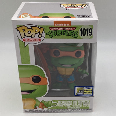Funko Pop! TV - Teenage Mutant Ninja Turtles - Michelangelo With Surfboard (2020 SDCC Exclusive)