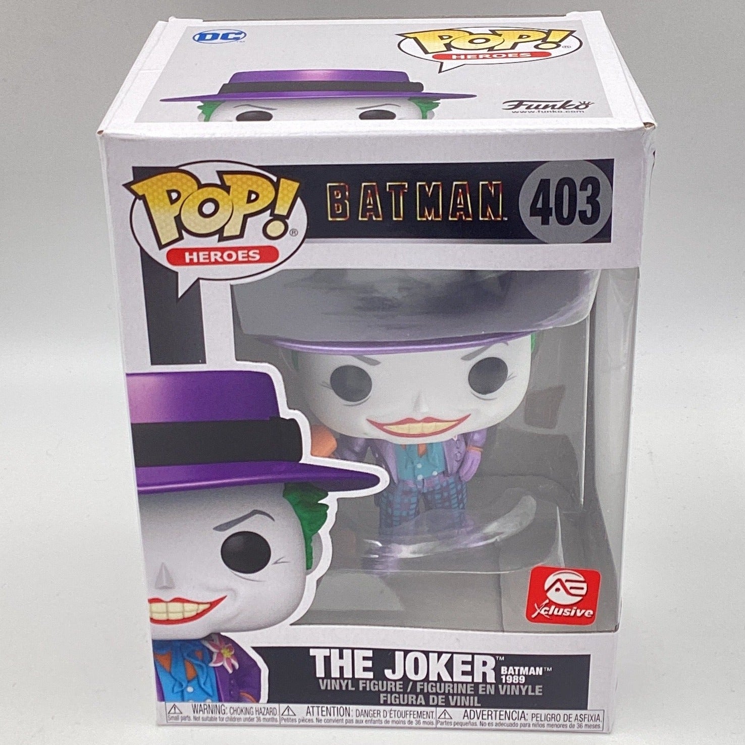 Funko Pop Batman The Joker Batman 1989 403 Metallic SE
