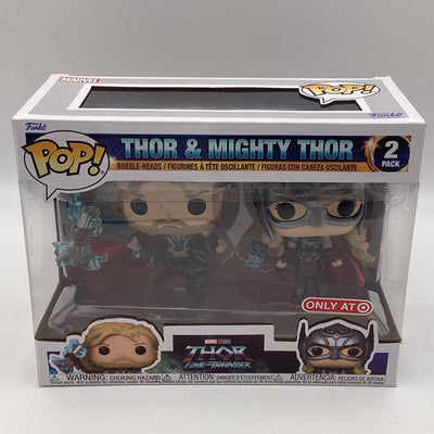 Funko Pop! Marvel Studios - Thor Love And Thunder - Thor & Mighty Thor (2 Pack) (Target Exclusive)