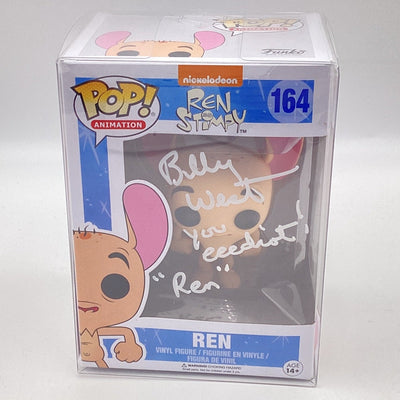 Funko Pop! Animation - Ren And Stimpy - Ren (Autographed By Billy West) (JSA)