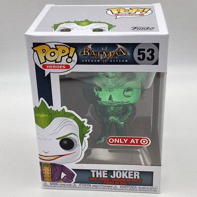Funko Pop! Heroes - Batman Arkham Asylum - The Joker (Green Chrome) (Target Exclusive)