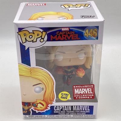 Funko Pop! Marvel - Captain Marvel (Glow In The Dark) (Collector Corps Exclusive)