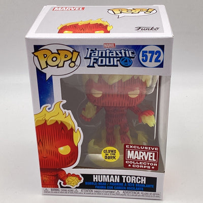 Funko Pop! Marvel - Fantastic Four - Human Torch (Glow In The Dark) (Marvel Collector Corps Exclusive)