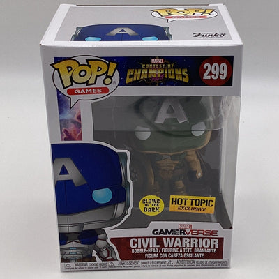 Funko Pop! Games - Marvel - Contest Of Champions - Civil Warrior (Glow In The Dark) (Hot Topic Exclusive)