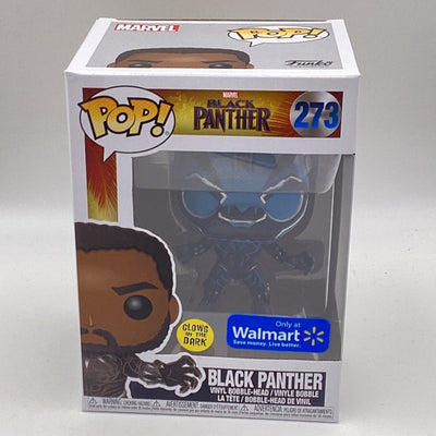Funko Pop! Marvel - Black Panther - Black Panther (Glow In The Dark) (Walmart Exclusive) (Damaged)
