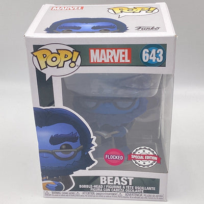 Funko Pop! Marvel - Beast (Flocked) (Special Edition) (Damaged)