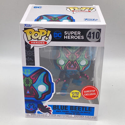 Funko Pop! Heroes - DC Super Heroes - Blue Beetle (Glow In The Dark) (GameStop Exclusive)