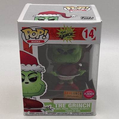 Funko Pop! Books - Dr. Seuss - The Grinch (Flocked) (Box Lunch Exclusive) (Damaged)