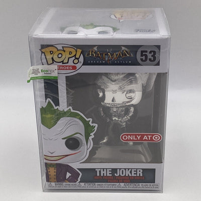 Funko Pop! Heroes - Batman Arkham Asylum - The Joker (Silver Chrome) (Target Exclusive)