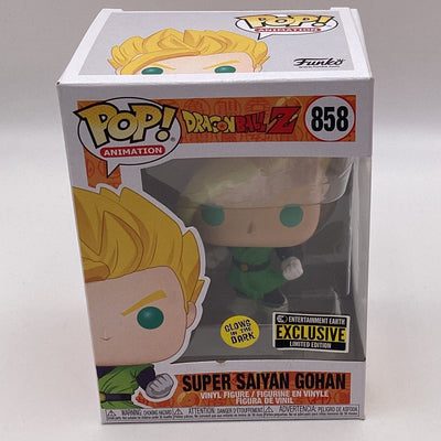 Funko Pop! Animation - Dragon Ball Z - Super Saiyan Gohan (Glow In The Dark) (Entertainment Earth Exclusive) (Damaged)