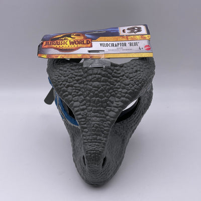 Jurassic World Dominion Velociraptor Blue Mattel Mask w/Moveable Jaw