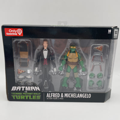 Batman Vs Teenage Mutant Ninja Turtles Alfred & Michelangelo