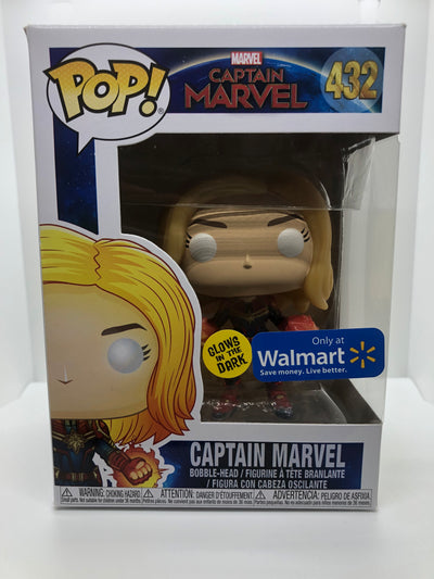 Funko Pop! Captain Marvel - Captain Marvel (Glow In The Dark) (Walmart Exclusive)