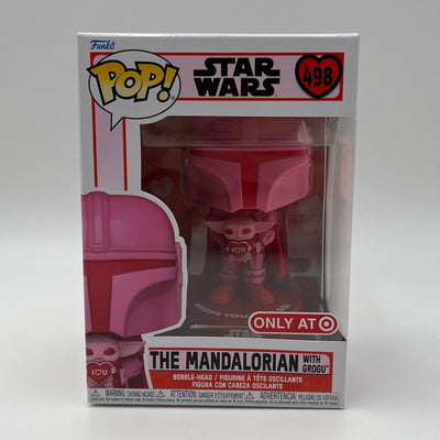 Funko Pop! Star Wars - The Mandalorian With Grogu (Valentines)