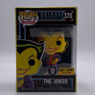 Funko Pop! Heroes - Batman The Animated Series - The Joker (Black Light Glow) (Hot Topic Exclusive) (Damaged)