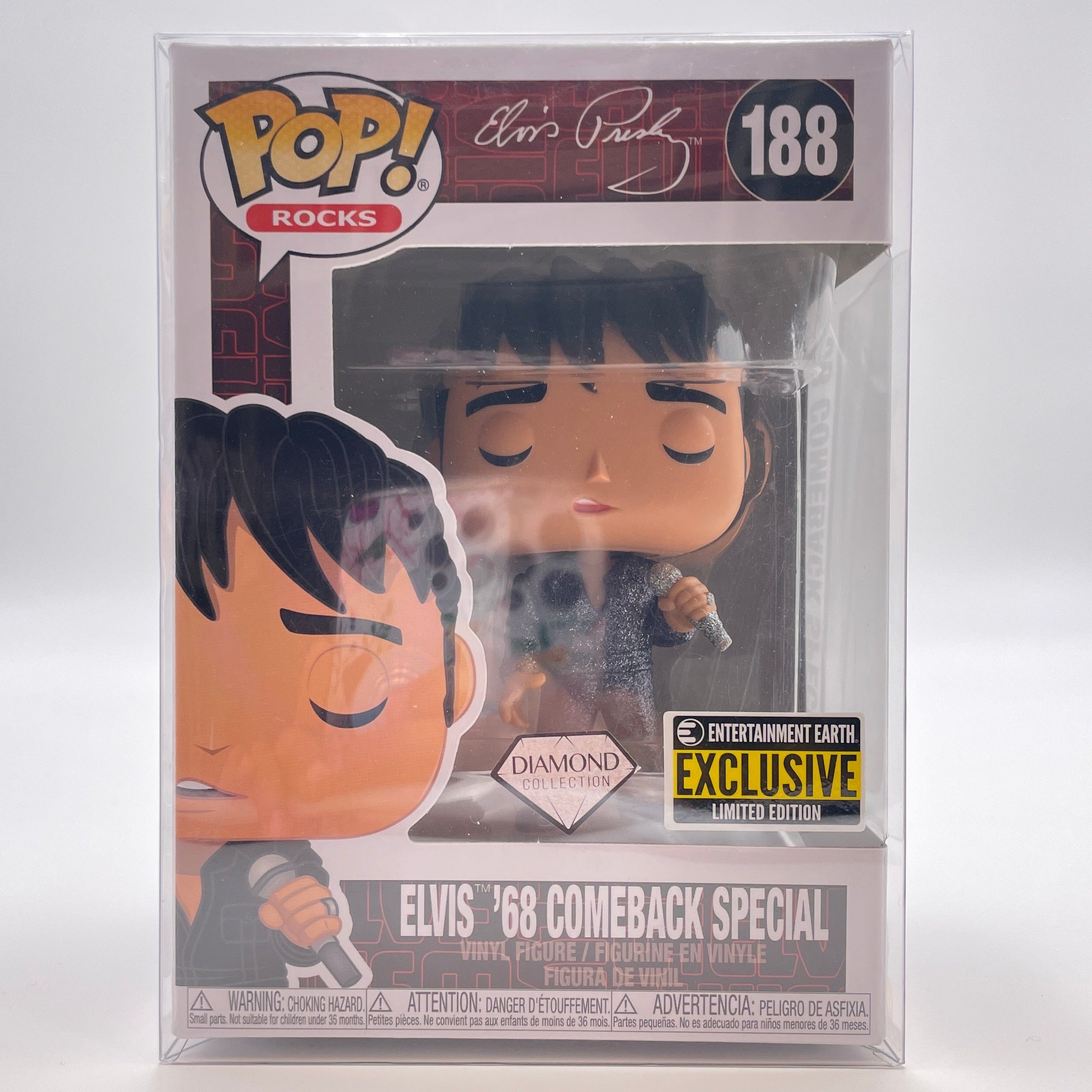 Funko POP Elvis Presley '68 Comeback Special Diamond #188 Funko POP Elvis Presley '68 Comeback Special Diamond #188