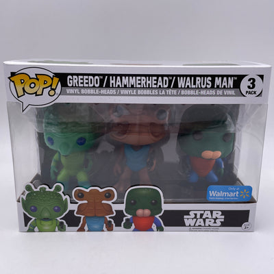 Funko Pop! Star Wars - Greedo, Hammerhead, Walrus Man (3 Pack) (Walmart Exclusive)
