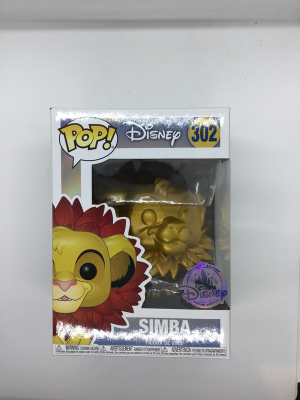 Funko Pop! Disney - Lion King - Simba (Leaf Mane) (Gold)