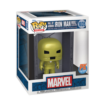 Funko Pop! Deluxe - Marvel - Hall Of Armor: Iron Man Model 1 Golden Armor (PX Exclusive)