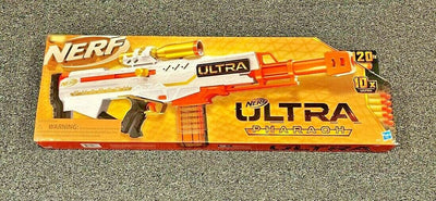 Nerf Ultra Pharaoh Blaster, 10-Dart Clip, Includes 10 Nerf Ultra Darts